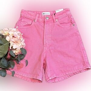 Zara Pink Jean Shorts